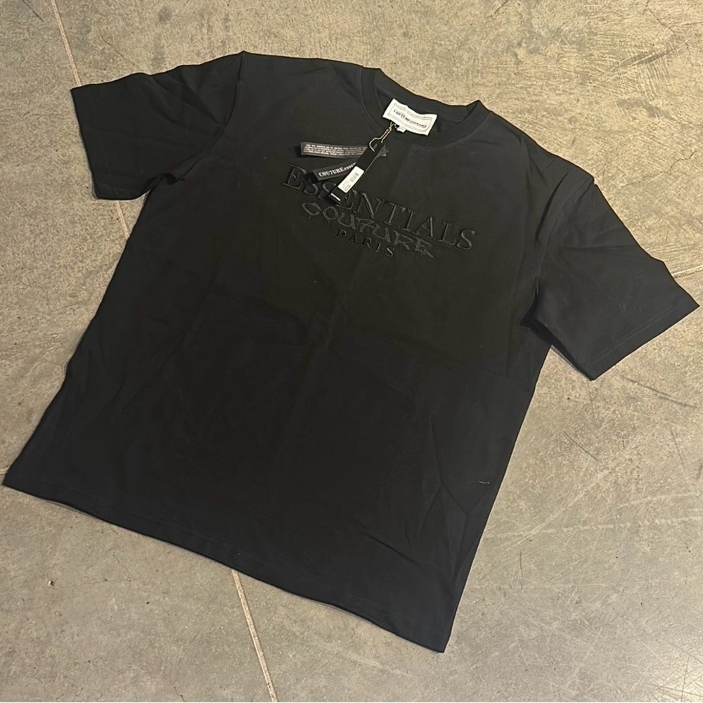 Cou7ure Essentials Black Short Sleeve Tee
